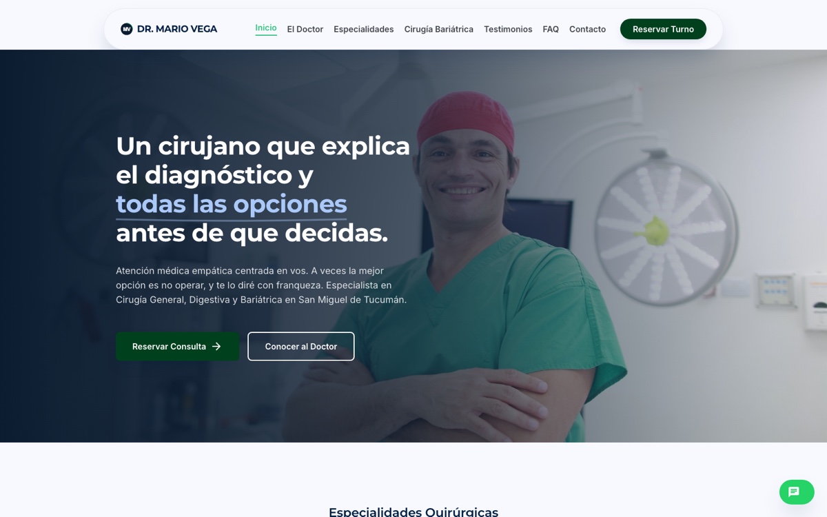 Screenshot — Dr. Mario Vega